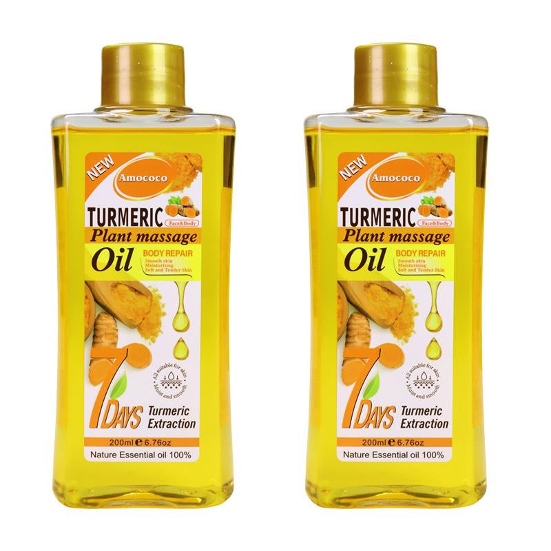 Turmeric Honey Massage Oil Winter Warm Skincare Turmeric Oil Nourishes Skin, Improves Skin Condition Keratosis Pilaris Pure Natural Spa Massage Oil, Can Be Used on Face, Legs, Hands, and Back, Suitable for All Skin Types Body Care Gentle