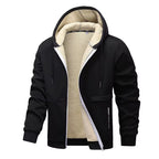 Men'S Plush Jacket with Hoodie