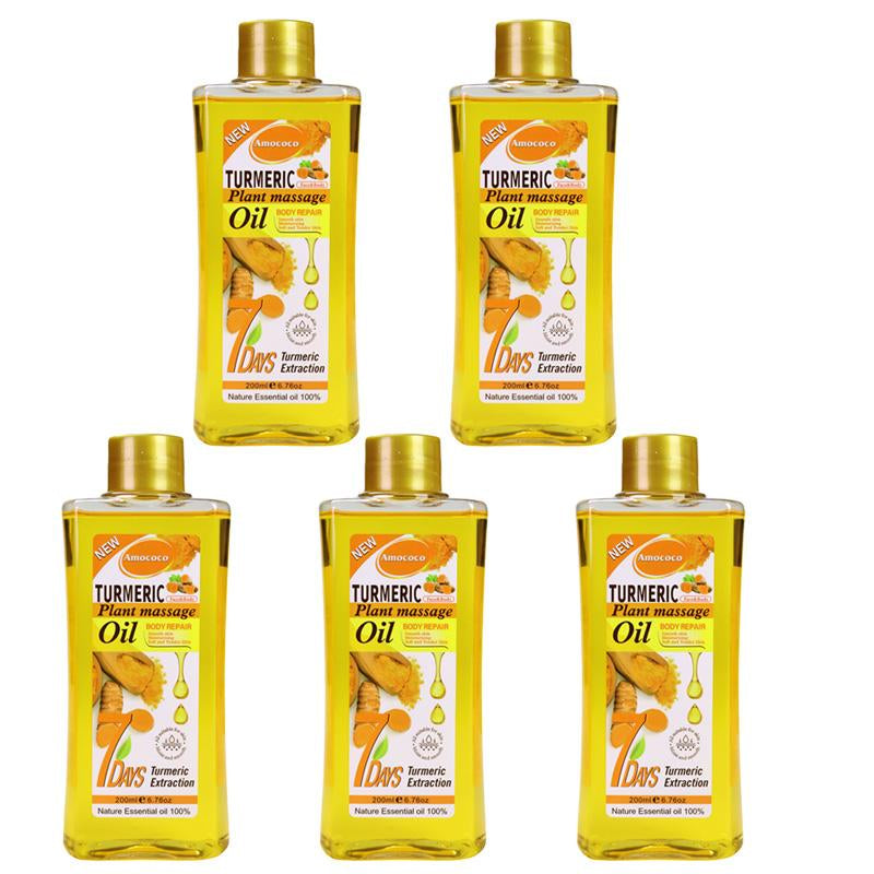 Turmeric Honey Massage Oil Winter Warm Skincare Turmeric Oil Nourishes Skin, Improves Skin Condition Keratosis Pilaris Pure Natural Spa Massage Oil, Can Be Used on Face, Legs, Hands, and Back, Suitable for All Skin Types Body Care Gentle