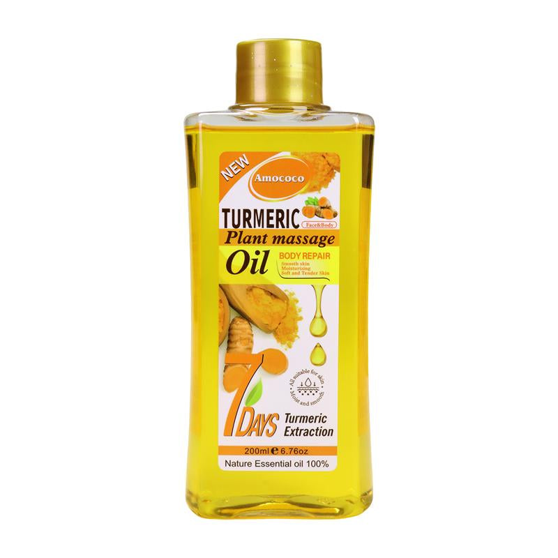 Turmeric Honey Massage Oil Winter Warm Skincare Turmeric Oil Nourishes Skin, Improves Skin Condition Keratosis Pilaris Pure Natural Spa Massage Oil, Can Be Used on Face, Legs, Hands, and Back, Suitable for All Skin Types Body Care Gentle