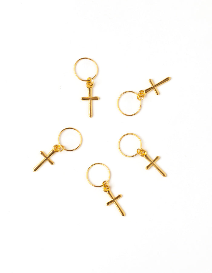 Hajékszer hajkarika medállal KERESZT AFROline (5db)-1