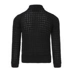 Balck Summer Cardigan with Front Buttons Fastening-1