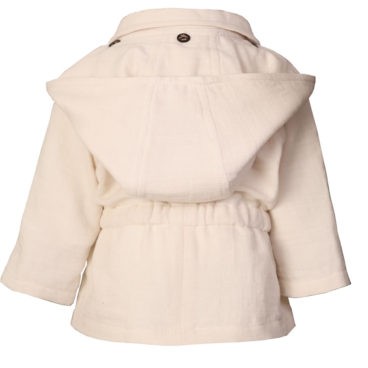White Baby Jacket with Hood-2