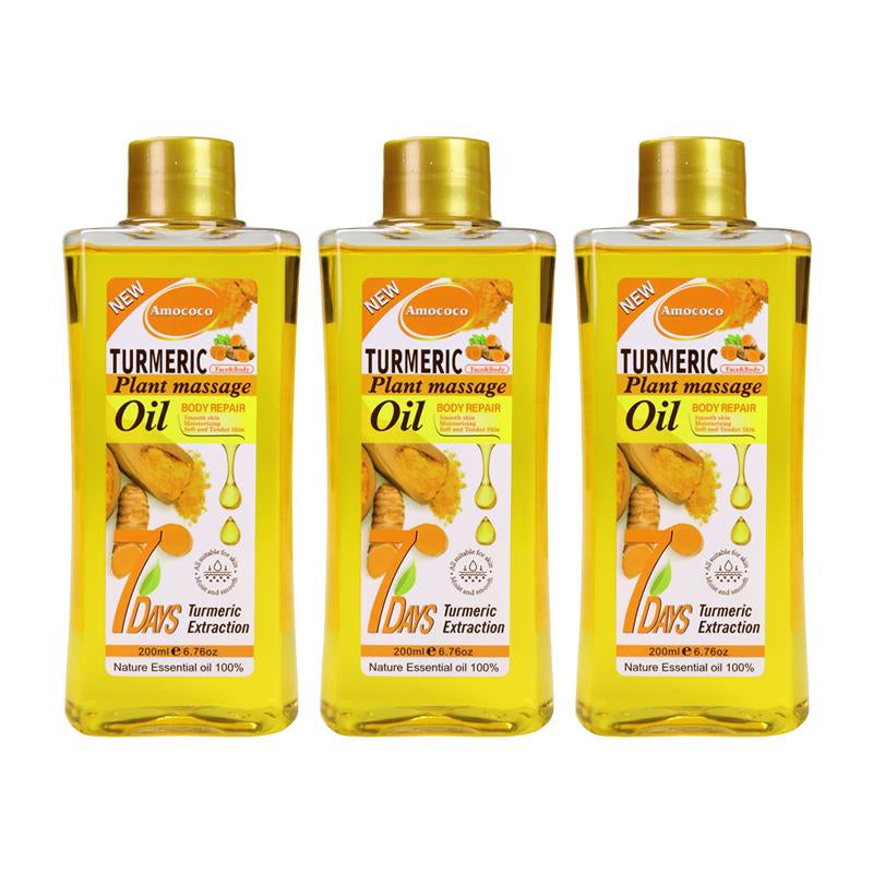 Turmeric Honey Massage Oil Winter Warm Skincare Turmeric Oil Nourishes Skin, Improves Skin Condition Keratosis Pilaris Pure Natural Spa Massage Oil, Can Be Used on Face, Legs, Hands, and Back, Suitable for All Skin Types Body Care Gentle