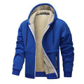 Men'S Plush Jacket with Hoodie